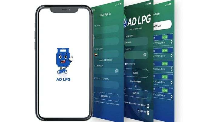 AD LPG Dubai cylinder delivery app